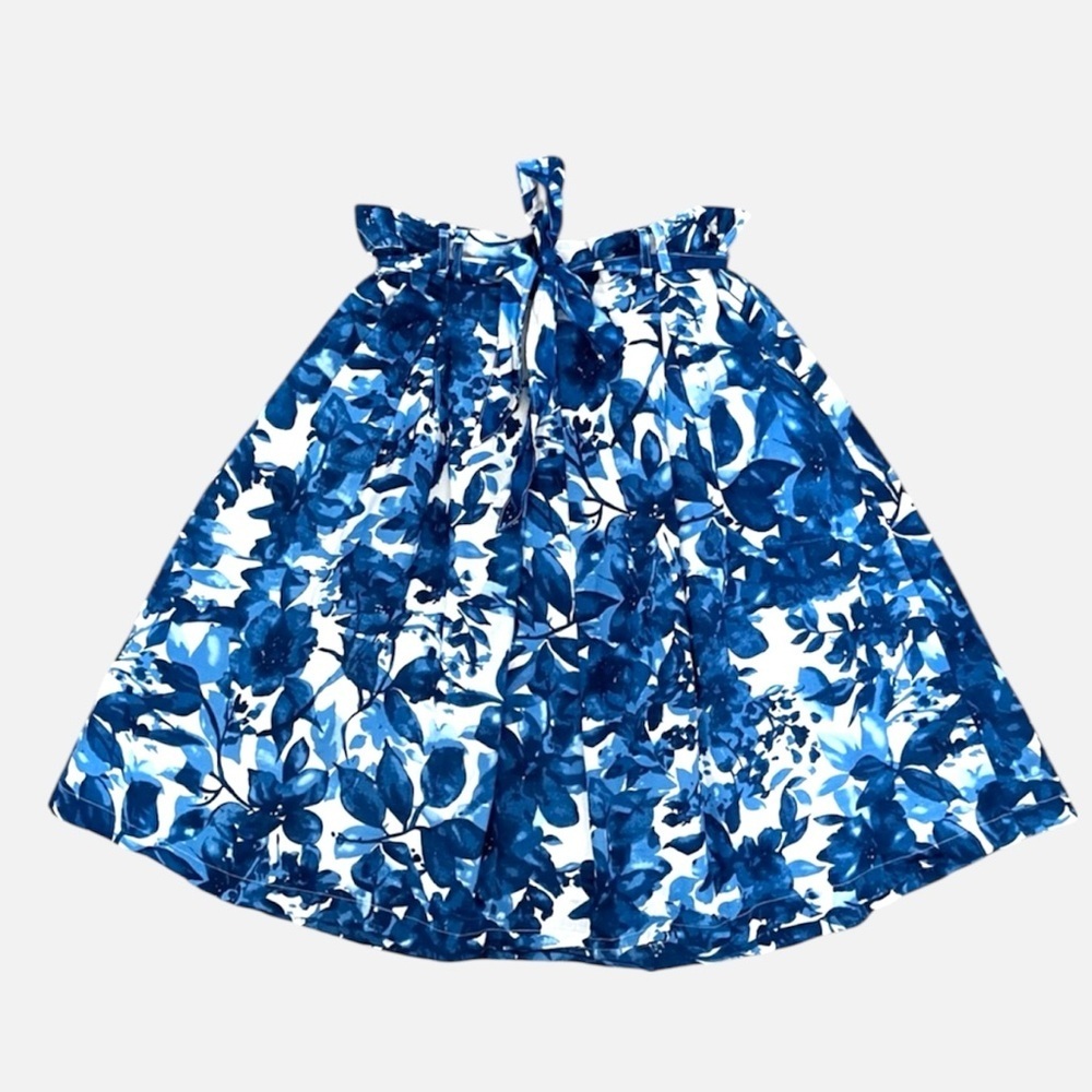 Roz & Ali Blue Floral women’s skirt Cottagecore & feminine 100% cotton size M